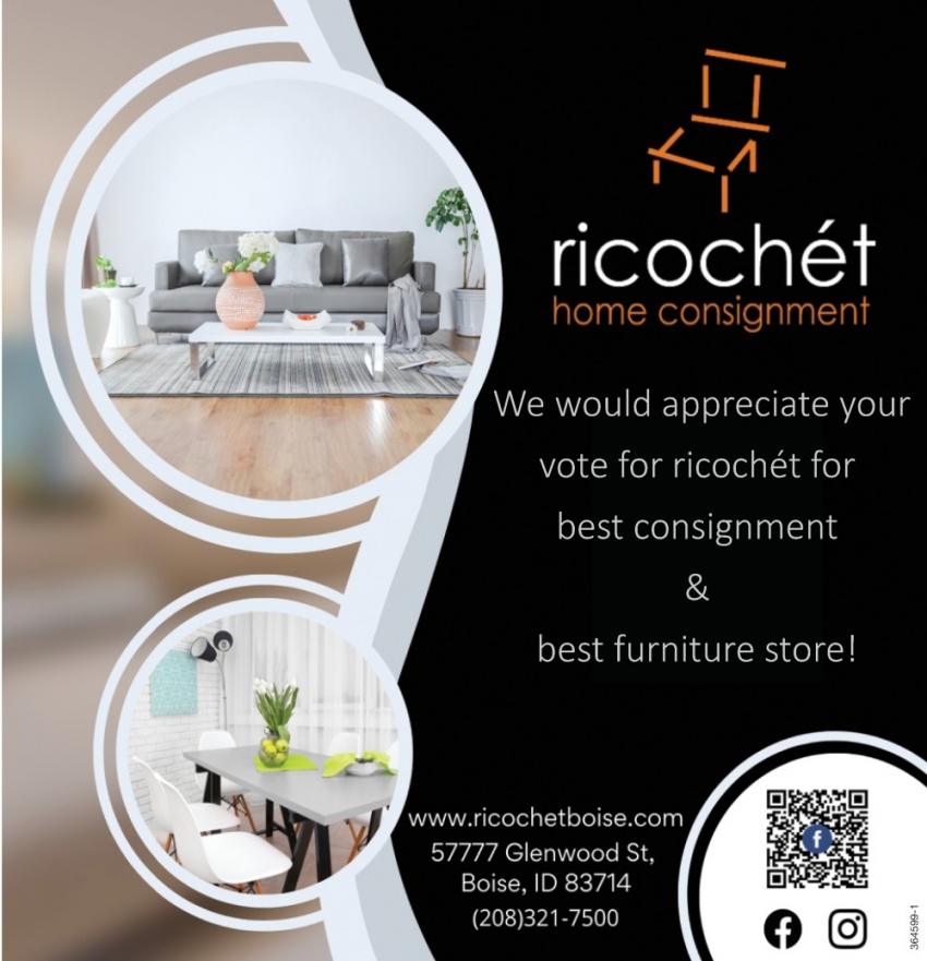 Best Furniture Store!, Ricochét Home Consignment, Boise, ID