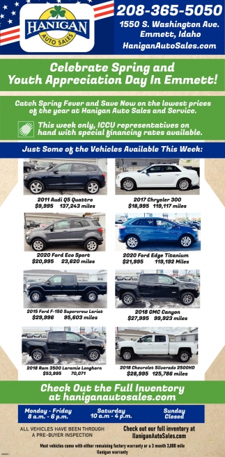 Celebrate Spring and Youth Appreciation Day in Emmett!, Hanigan Auto